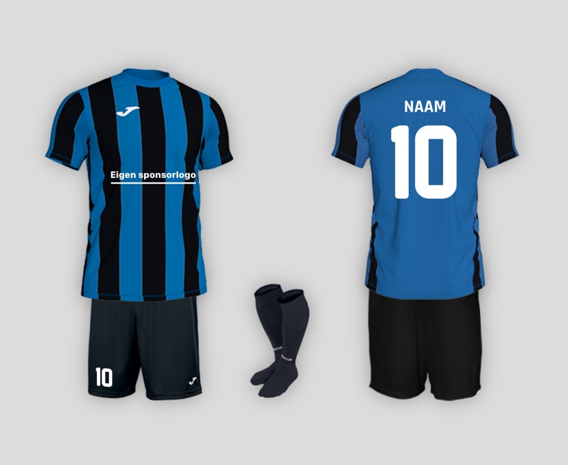 Joma Inter voetbalkleding met opdruk